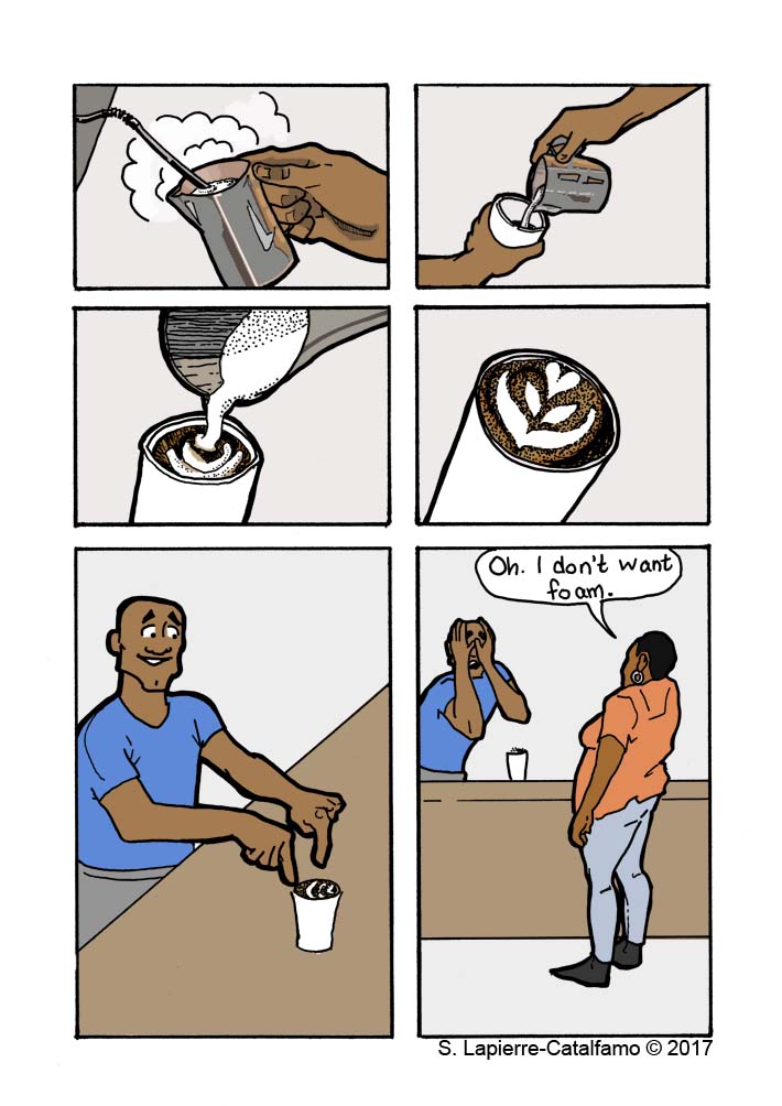 Unwanted Latte Art